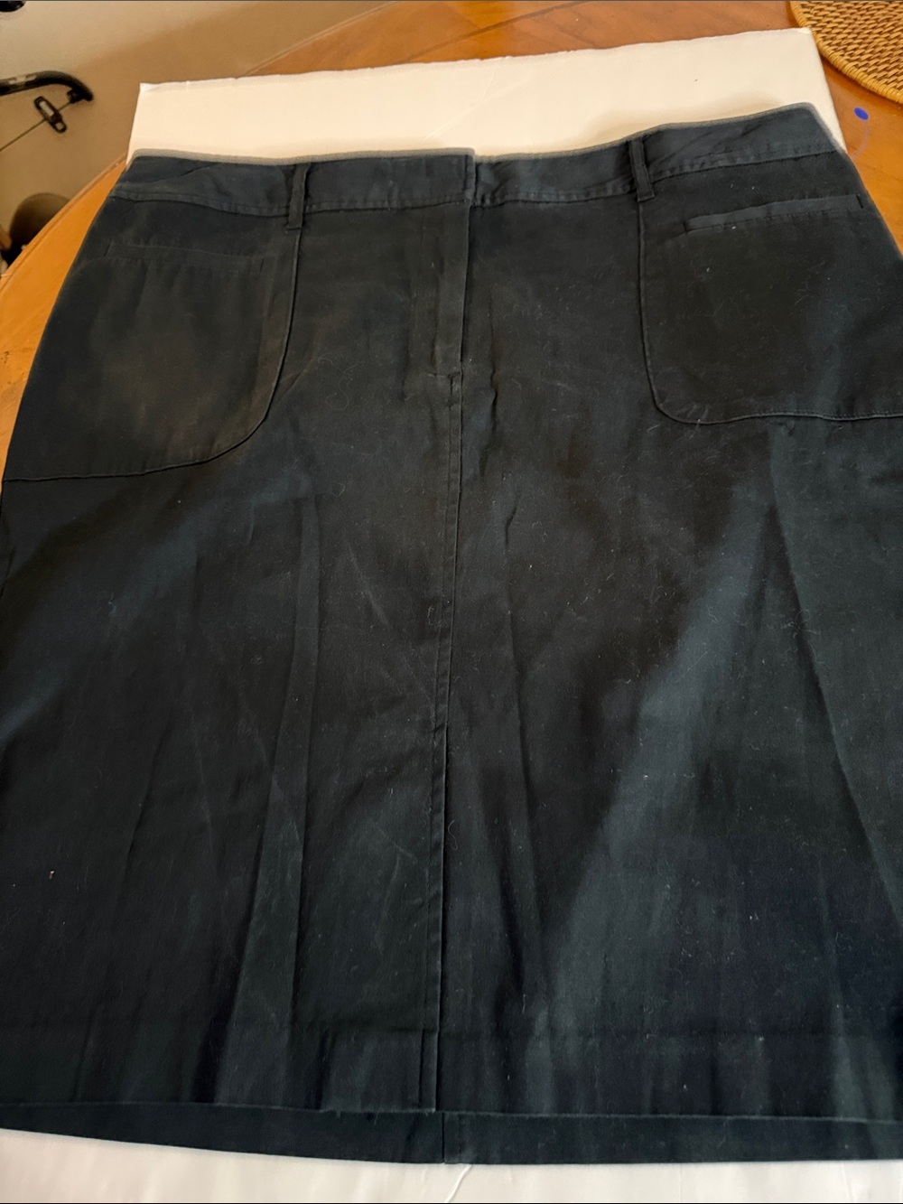 Lane Bryant Black Knee-Length Straight Skirt